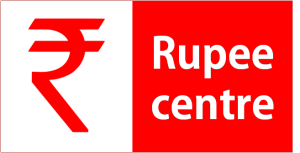 Rupee centre red